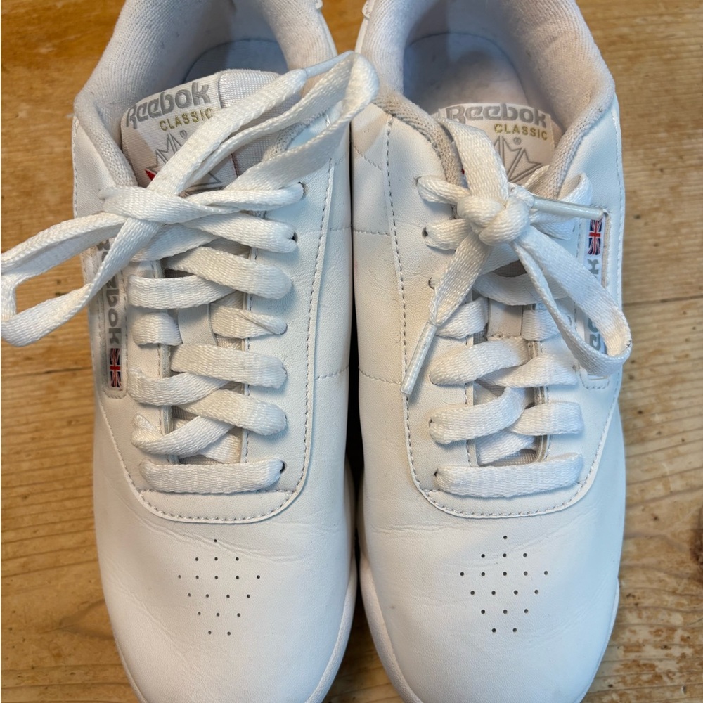 Reebok White Athletic Shoes
